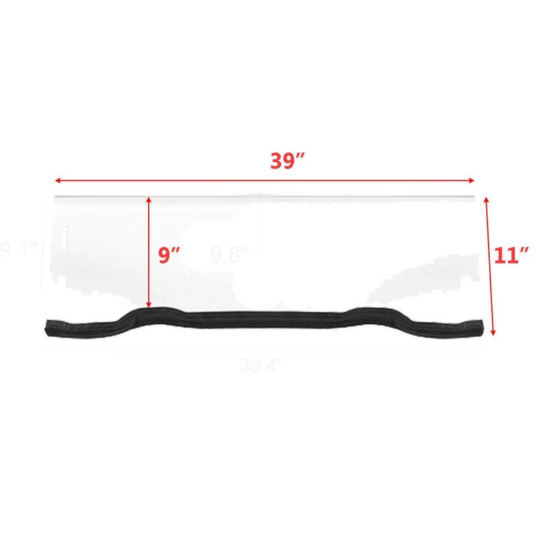 HJSIUTV UTV Front Half Windshield Scratch Resistant Replacement for Polaris RZR XP 1000 / 4 1000 2014-2018 Heavy Duty Windscreen Durable Unbreakable - Image 2